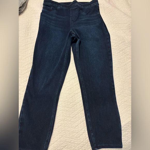 SPANX Blue Jeggings High-Rise Stretch L - Picture 3 of 7
